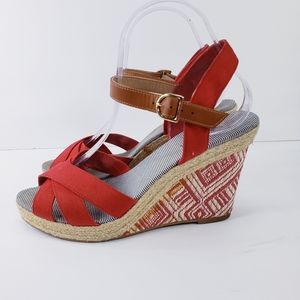 Sahara Liberty Spadrile Wedge Sandal.